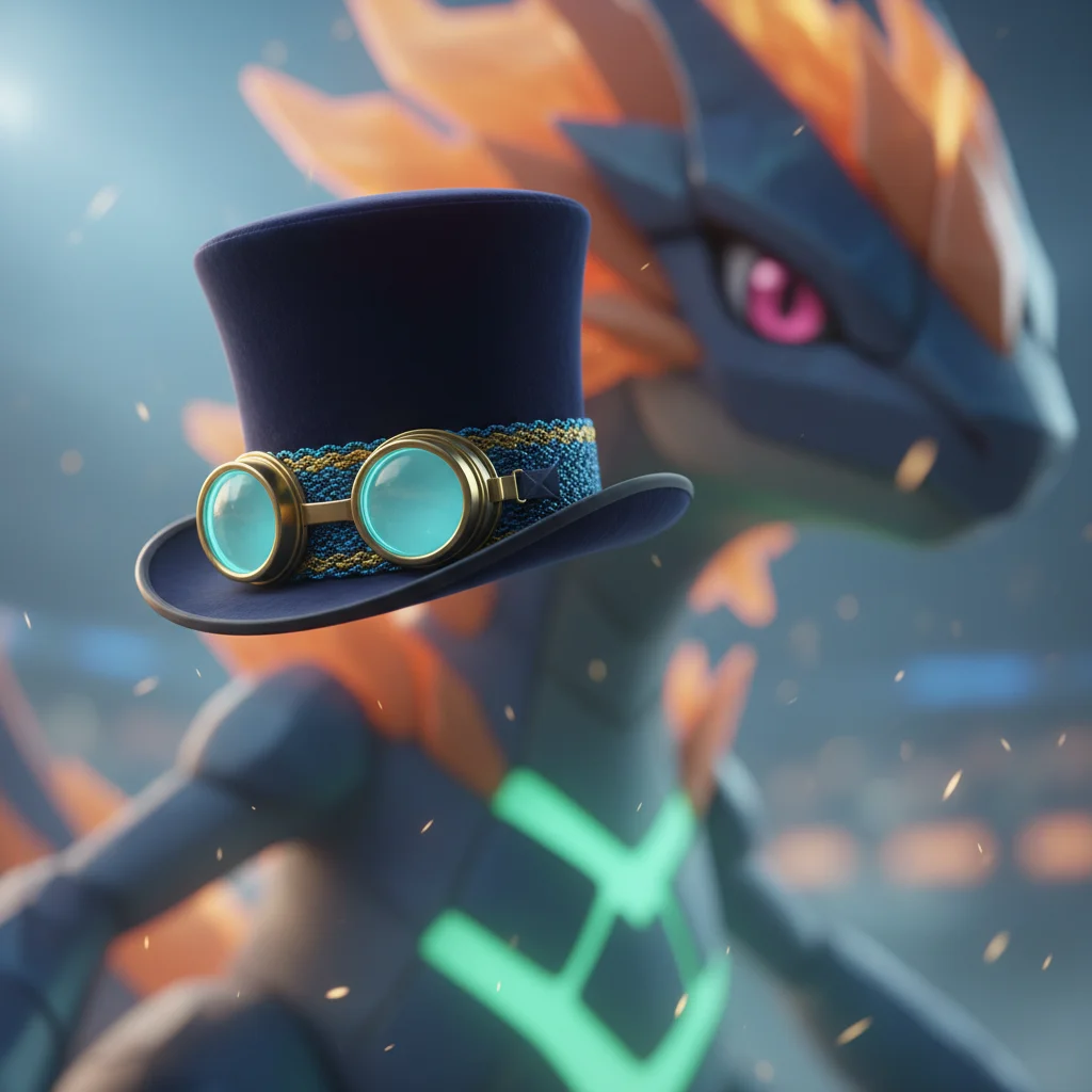 Arène Pokémon GO illuminée avec des confettis colorés et des Pokémon en tenue de gala