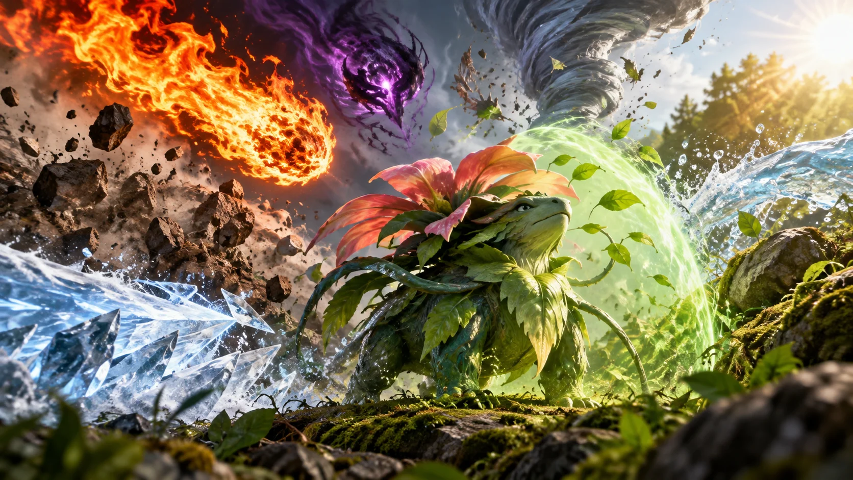 Pokémon Plante : 5 faiblesses, 4 résistances, 1 piège